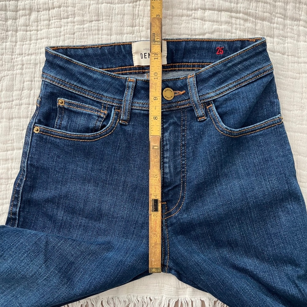 Sezane Slim Parfait Jeans Denim Blue 24 NWOT - Picture 9 of 11